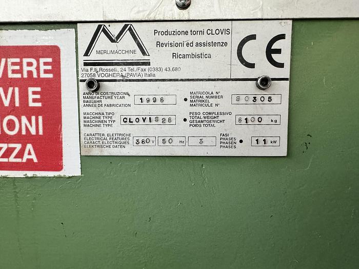 Buone Tornio Parallelo MERLI CLOVIS 28