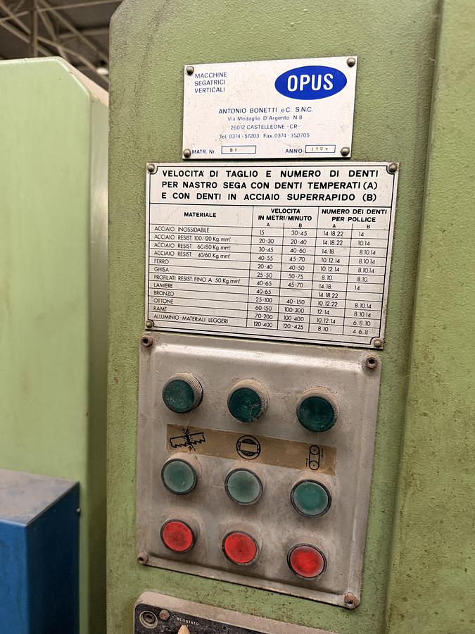 Buone Segatrice a Nastro Verticale OPUS 400 SBF-4