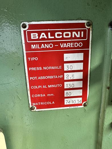 Usato Pressa Eccentrica BALCONI MT 30