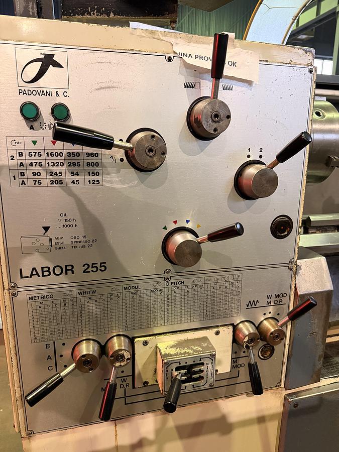 Buone Tornio Parallelo PADOVANI LABOR 255
