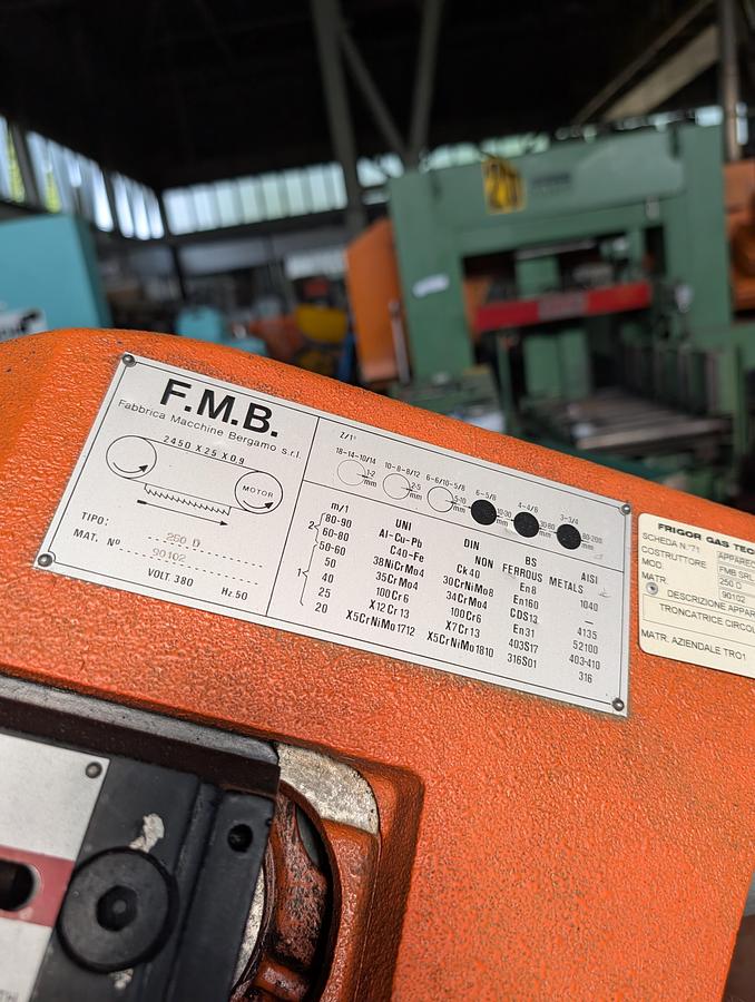 Buone Segatrice a Nastro Manuale FMB 250 D