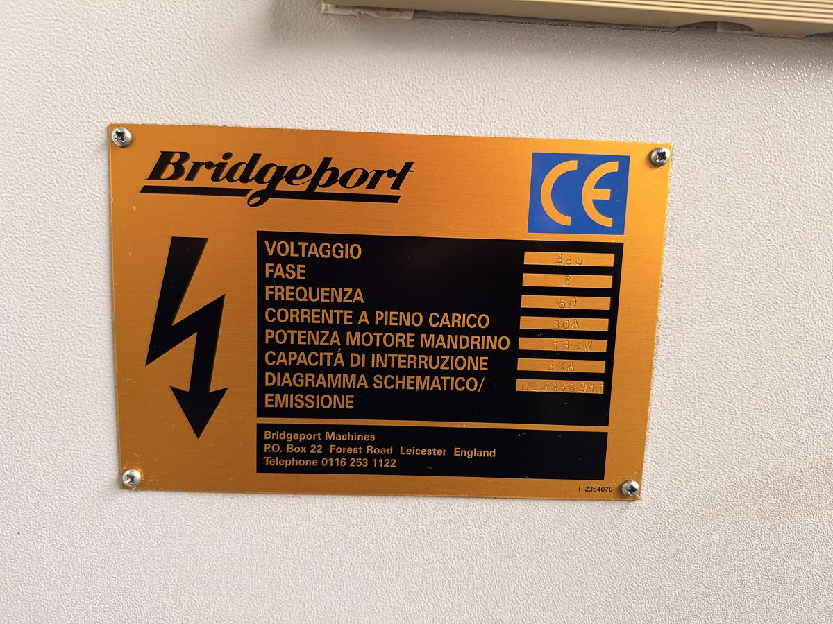 Installata Centro di Lavoro Verticale BRIDGEPORT VMC 1000/22