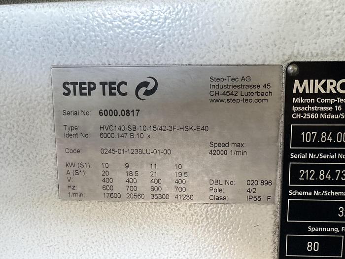 Buone 2002 MIKRON HSM 400