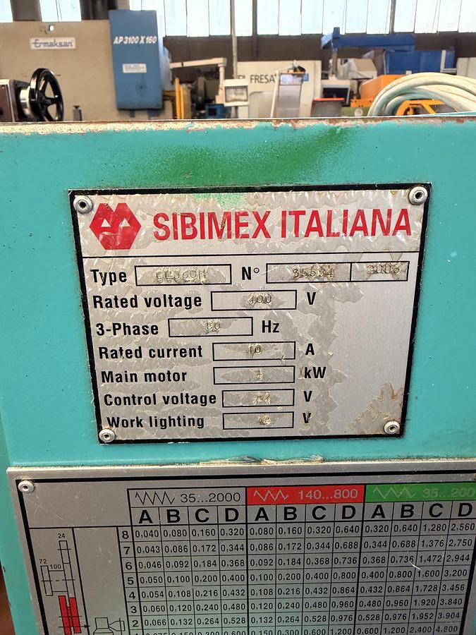 Ottime Tornio Parallelo SIBIMEX ZMM CU 630