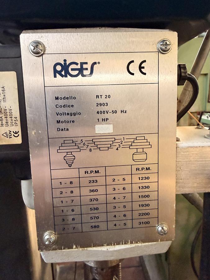Ottime Trapano a Colonna RIGES RT 20