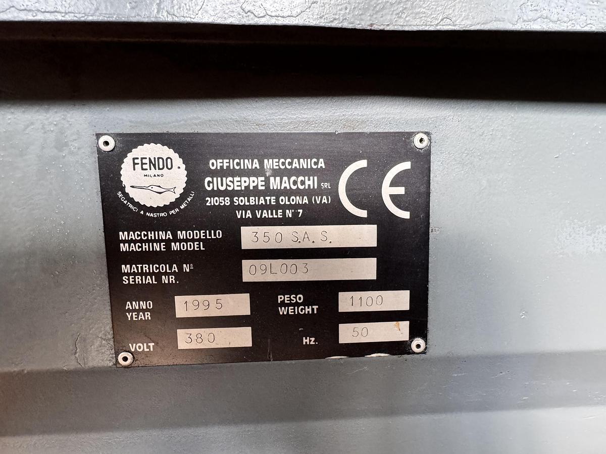 Ottime Segatrice a Nastro SemiAutomatica FENDO 350 SA SUPER