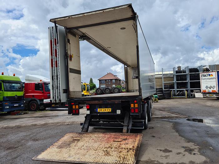 Used 2003 HFR 2 AXLE/ CITY/ FRIDGE TRAILER/ OPEN SIDE/ LOADING LIFT STEERING AXLE FRIDGE UNIT