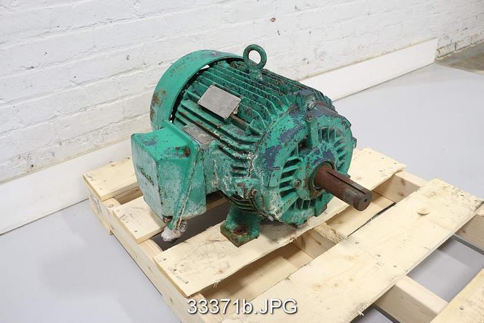Used Siemens 15HP, 1760RPM, 460 Volts AC Motor #33371