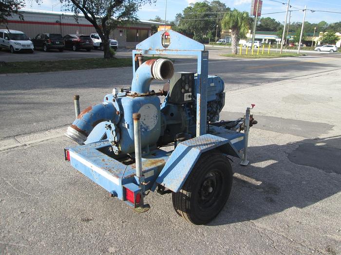 Used Trailer Mounted Thompson 6" Centrifugal Water Pump