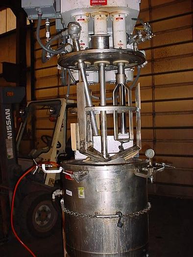 Used 30 GALLON MYERS TRIPLE SHAFT MIXER – 550A-5-5-1559 (#9674)