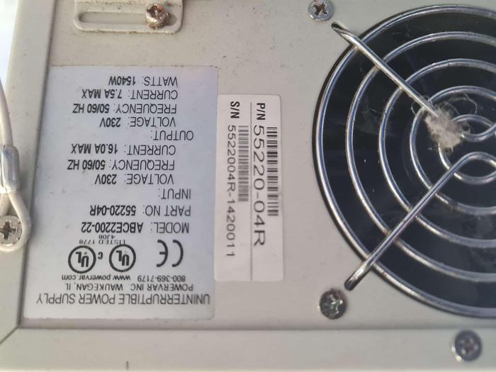 Used Powervar ABCE2202-22 UPS Uninteruptable power supply 