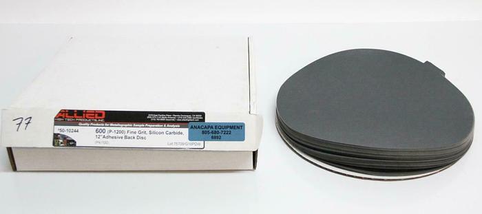 Allied 50-10244 600 (P-1200) Fine Grit Silicon Carbide Adhesive DIsc 12" (6892)