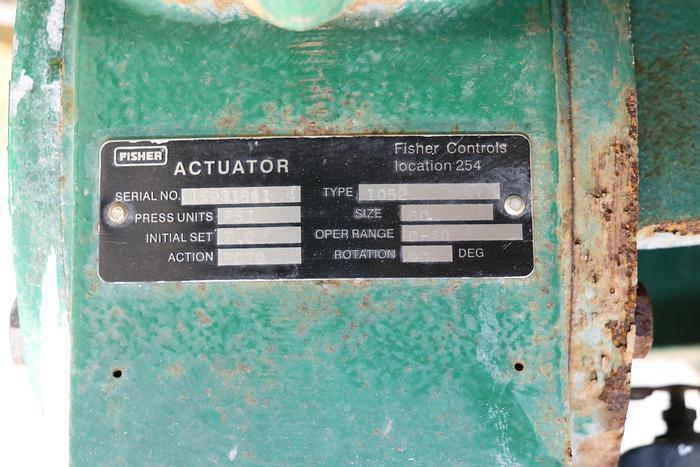 Used Fisher 12" Air Operated Butterfly Valve #44141