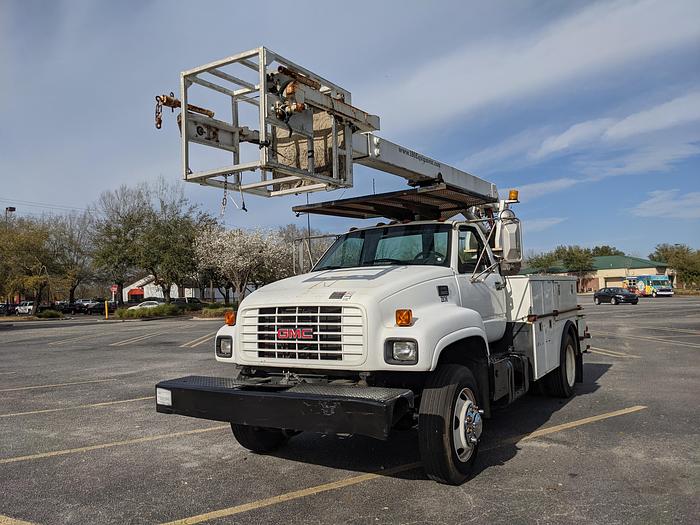 Used UNDER CDL!!! 2001 gmc 6500 Posi plus 800-40 cable placer bucket truck!! Super clean! UNDER CDL!!!