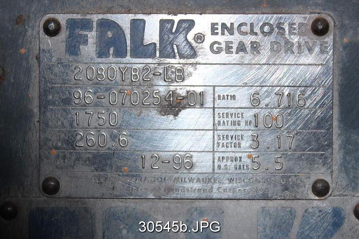 Used Falk 2080YB2-LB Enclosed Gear Drive #30545