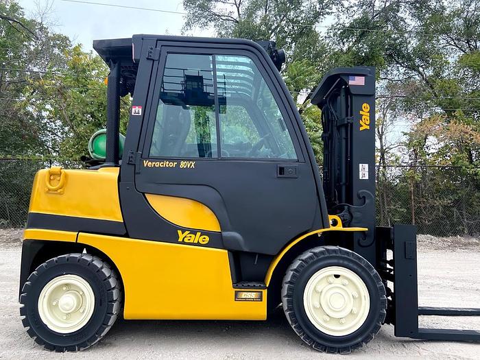 Used 2013 YALE GLP080VX PNEUMATIC FORKLIFT