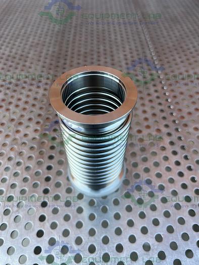 Used Stainless Steel  4" Flexible Vacuum Hose w/ KF 40 Vacuum Fitting