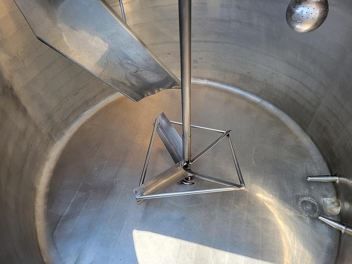 Used Tank, 600 Gallon, S/st, Jkt, Agit, OT/SB #C744155