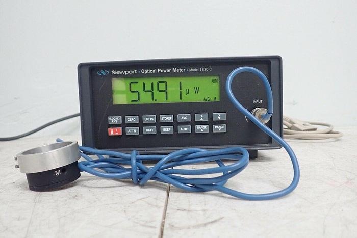 Used Newport Model 1830-C Optical Power Meter with 818-SL Photodetector