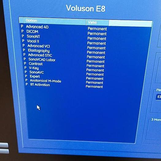 Gebraucht GE Voluson E8 Flachbildschirm Ultraschallgerät inkl. IC5-9-D Sonde und Sony UP-D897 Drucker Ultrasound