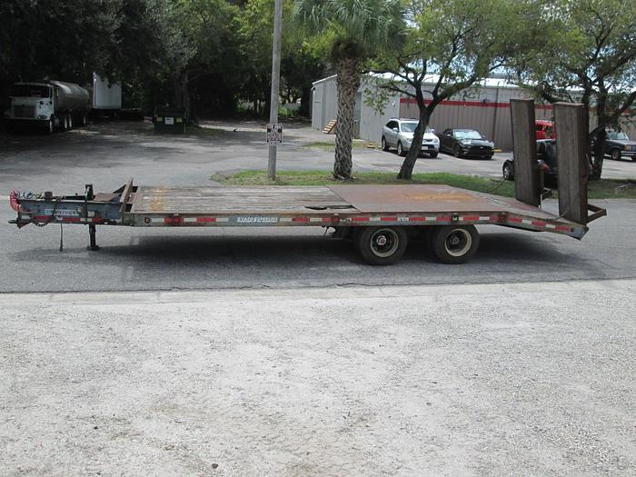 Used 1997 Evaco Trailer- 20 ton equipment trailer