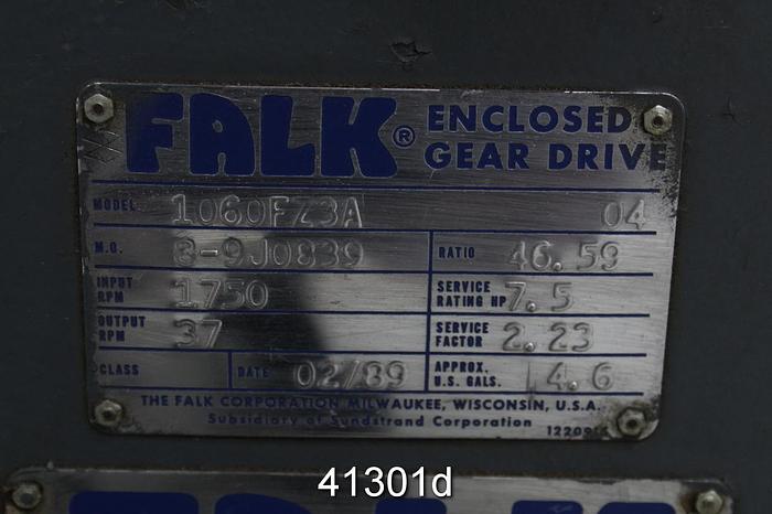 Used Falk 1060FZ3A Gear Box, 46.59/1 Ratio #41301