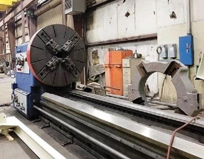 Used 1983 Summit 72 x 480 Engine Lathe, 72" Swing, 57" Swing over Cross slide, 8.5" Spindle Bore, 110 RPM, 50 HP