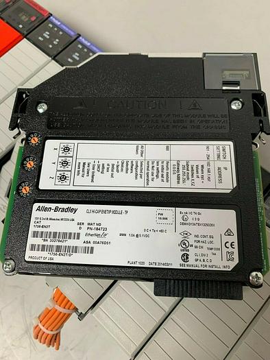 Used Allen-Bradley 1756-L73S, 1756-En2T & 1756-PB72 on 1756-A17 ControlLogix Chassis