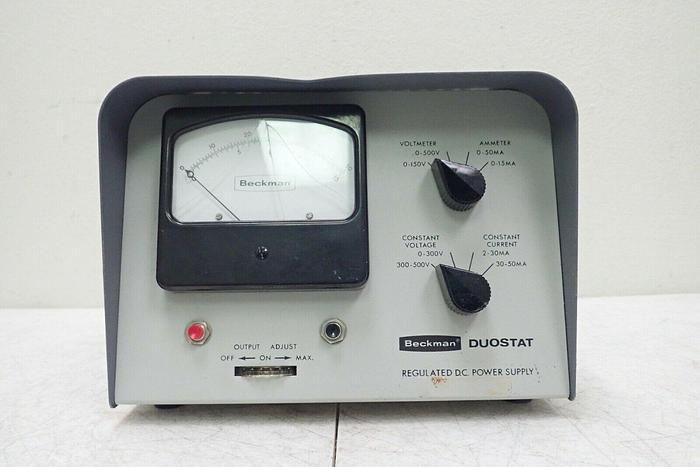 Used Beckman Spinco 320800 Model RD Duostat Regulated D.C. Power Supply
