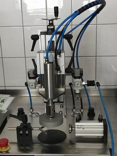 Tisch - Gläserverschließmaschine, manuell - NEU