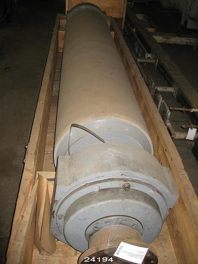 Used Manchester  Two-Roll Calender, 22" X 98" Top Roll, 15" X 98" Kusters Controlled Crown Bottom Roll.  Top Roll Is Covered.  Includes Two Spare Top Rolls. #24194