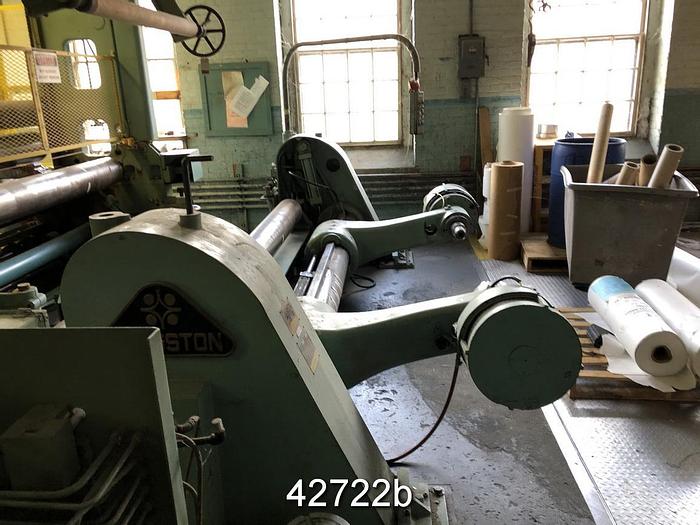 Used 78" Langston Winder With Shaftless Floor Pick Up Unwind #42722