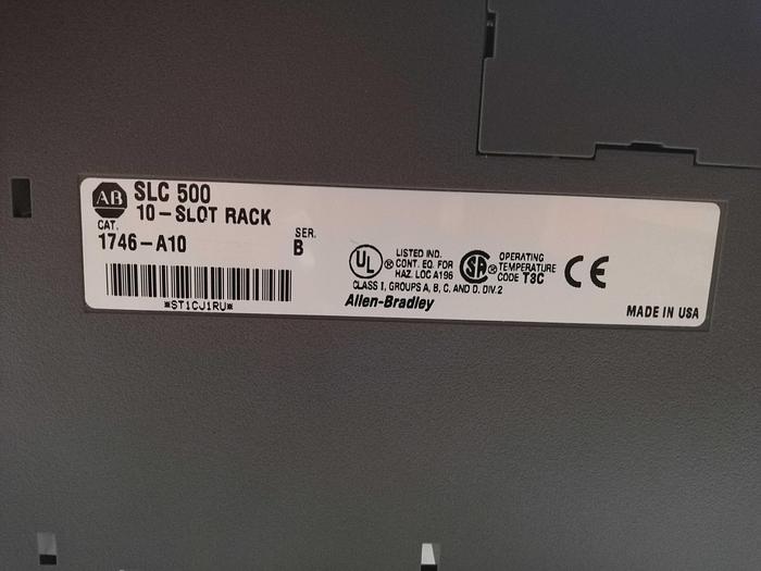Used ALLEN-BRADLEY SLC 500 1746-P1 + SLC 500 1746-A10