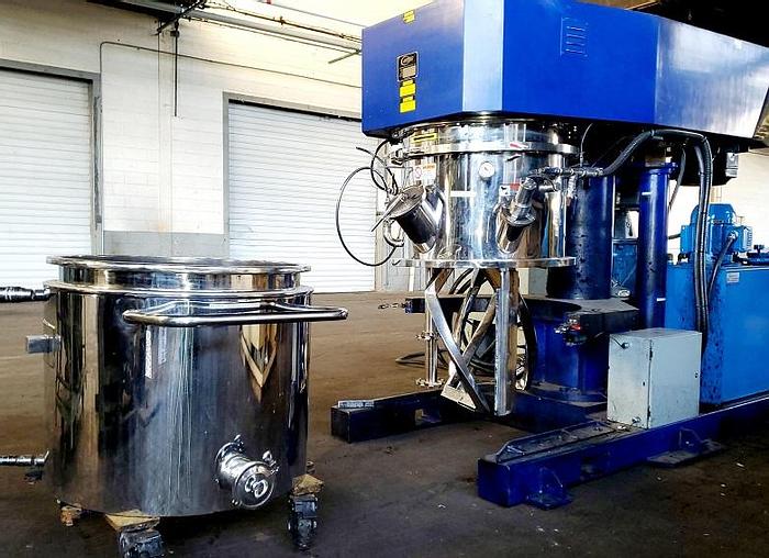 Used 50 Gallon Jaygo Double Planetary Disperser - S/S - Vac - Jacketed (#9826)