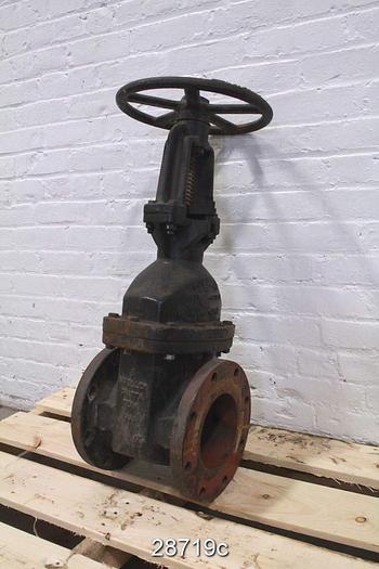 Used Mueller 6" Outside Stem And Yoke Hand Operated Knife Gate Valve #28719