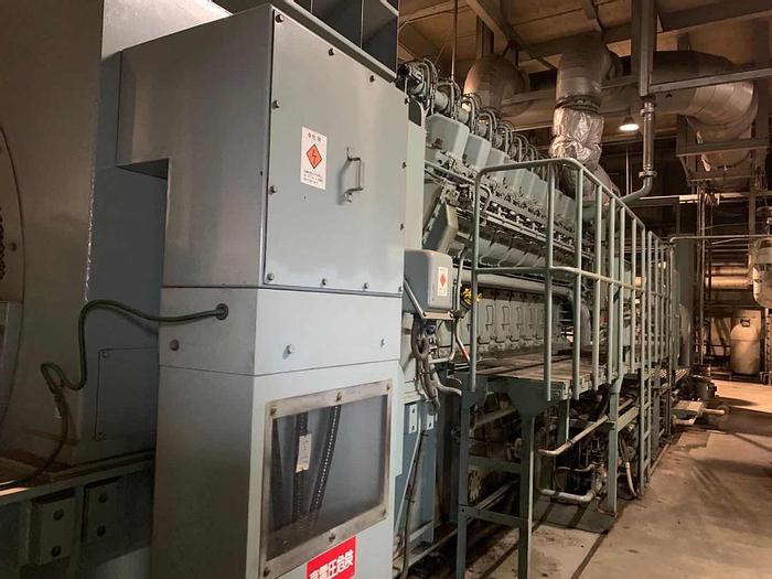 Used Niigata 18V22AG gas generator 50 Hz sets in excellent working condition.