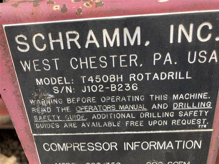 Used 2003 Schramm T450 Crawler Drill Rig
