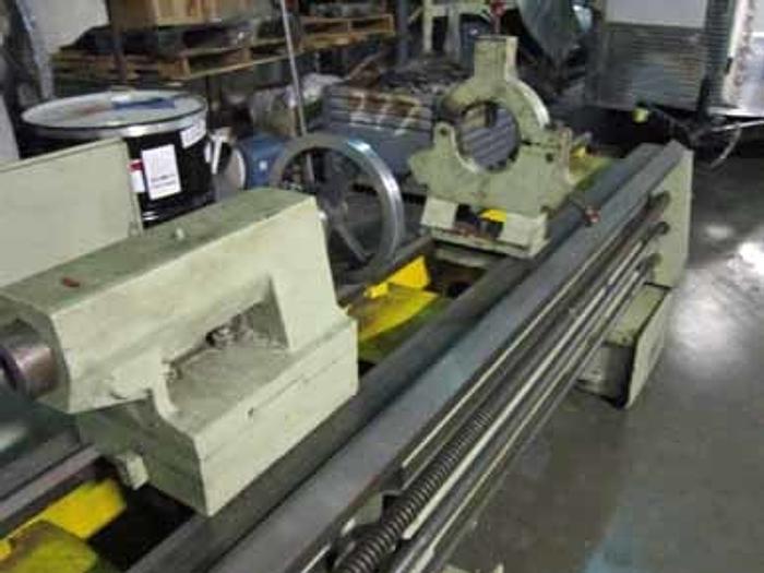 Used 1968 Broadbent Schofield 21" x 120" Belt Lathe | 21" x 120" 34" Swing & Gap, SR