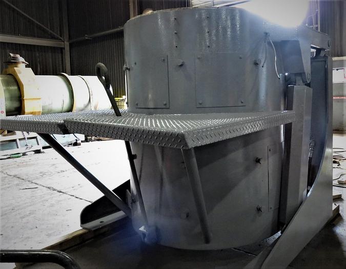 Used INDUCTOTHERM 4000LB STEEL SHELL FURNACE