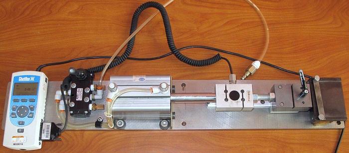 Used Ametek Chatillon Pneumatic Force Actuator Test / Chatillon SLC-0050 Force Gauge