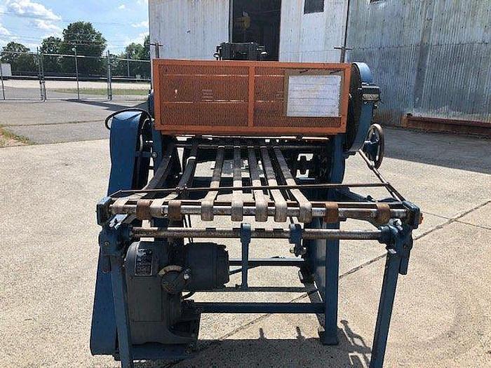 Used 36" Beck sheeter shafted unwind