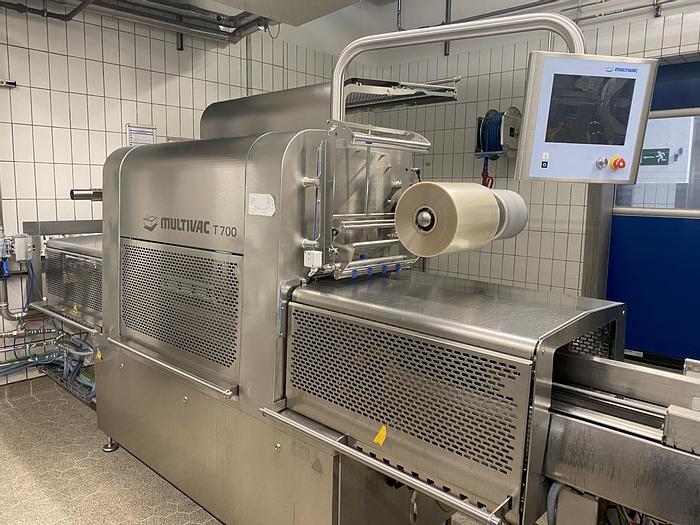 Gebraucht Schalenverarbeitungslinie für Kunststoffschalen (Feinkost), Multivac T700, Bj. 2012