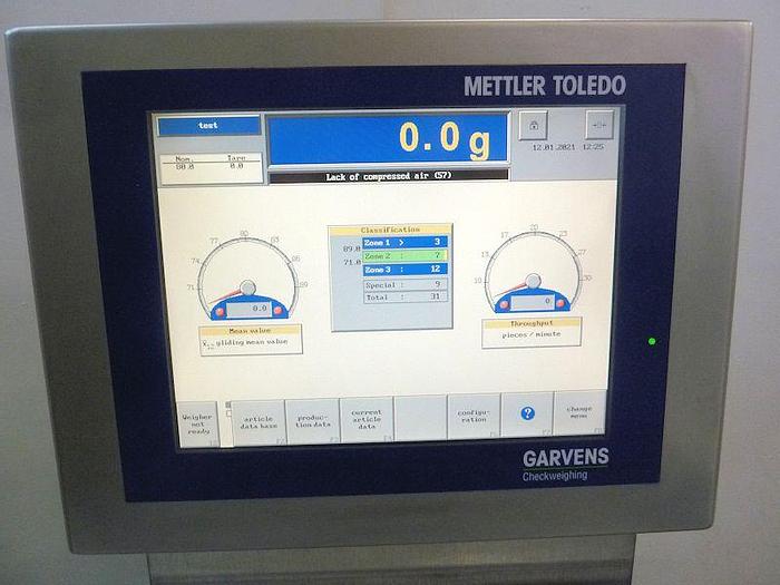 Used R 15001 E - Checkweigher GARVENS S 3 - 1,200 g