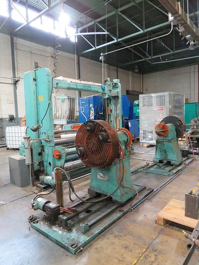Used 96" CAMERON TWO DRUM SLITTER REWINDER 50" DIAMETER ROLL - PENDING SALE