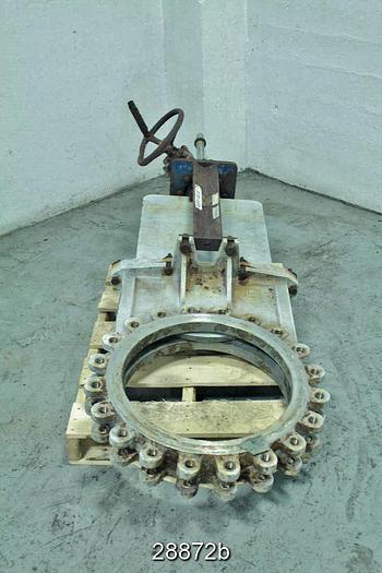 Used Fabri 20" Hand Operated Knife Gate Valve #28872