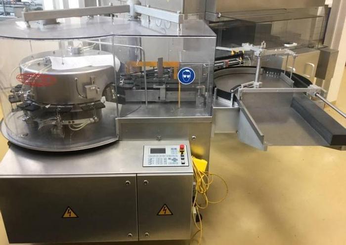 Used J 14035 D - Sterile Vial Filling Line BAUSCH + STRÖBEL FAW1020-DHT2580-FFV 2010