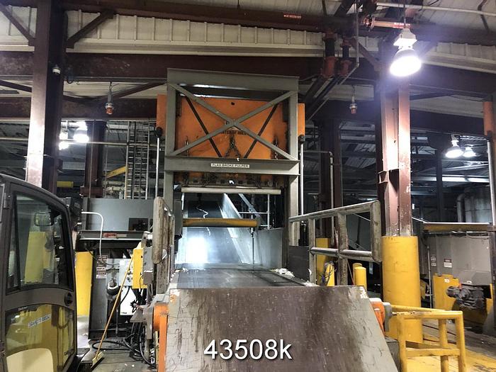 Used James Brinkley Roll Splitter, 66" Knife Length, 60" Roll Diameter #43508