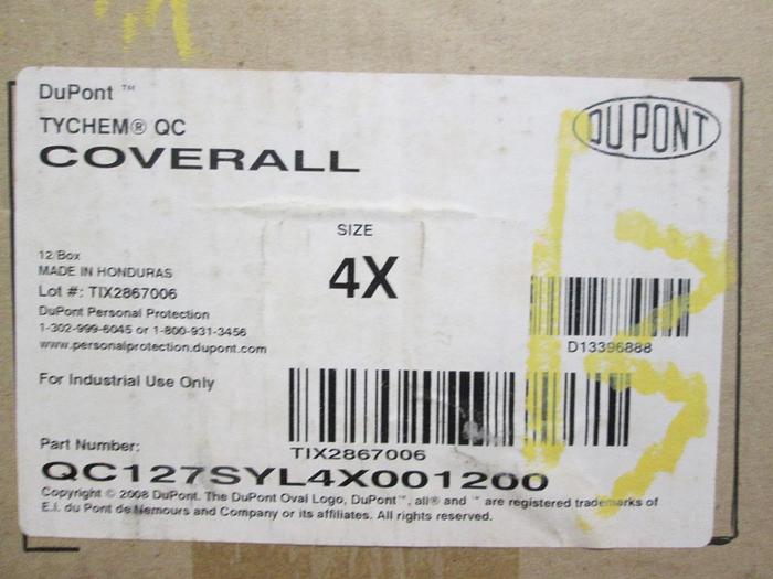 Dupont Tychem Personal Protection Coveralls (PPE)