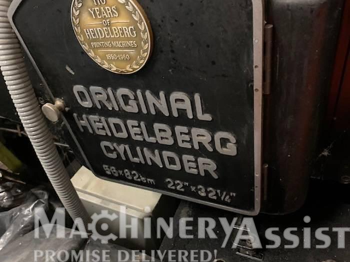 Used Heidelberg SB Cylinder 56x82 Diecutter Letterpress