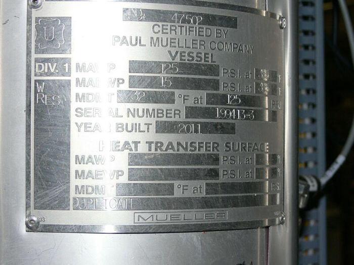 Used Mueller P6015-3 Multi Effect Water Still, WFI Skid w/ Control Cabinets MFG: 2011